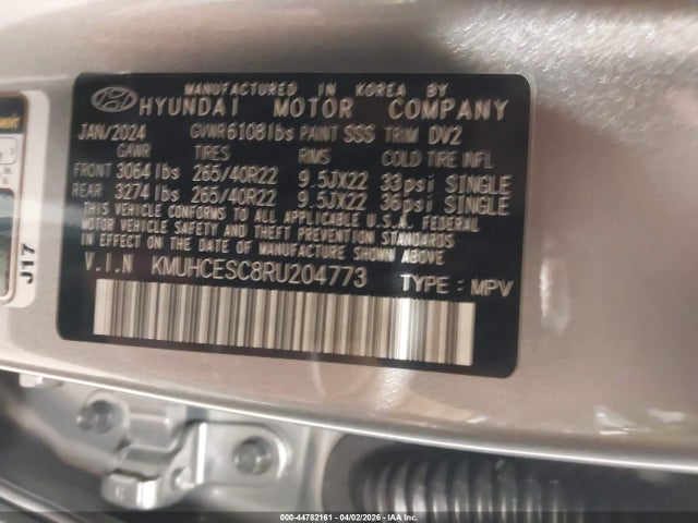 2024 Genesis Gv80 3.5t Awd მანქანა იყიდება აუქციონზე, vin: KMUHCESC8RU204773, აუქციონის ნომერი: 44782161