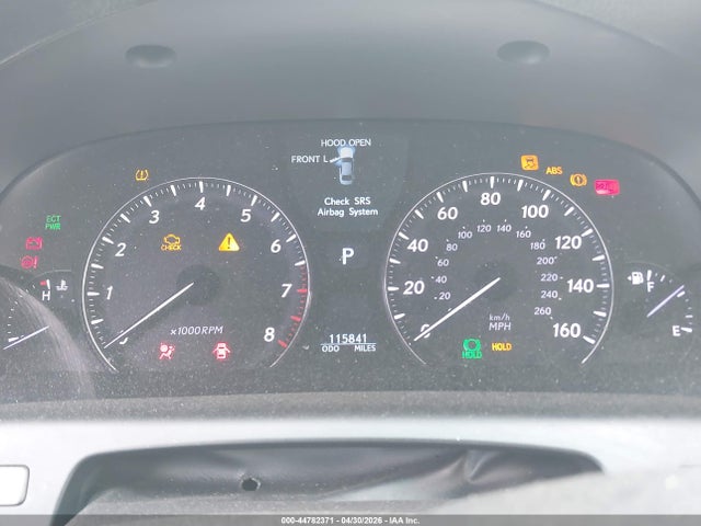44782371 :رقم المزاد ، JTHBL46F375005109 vin ، 2007 Lexus Ls 460 مزاد بيع
