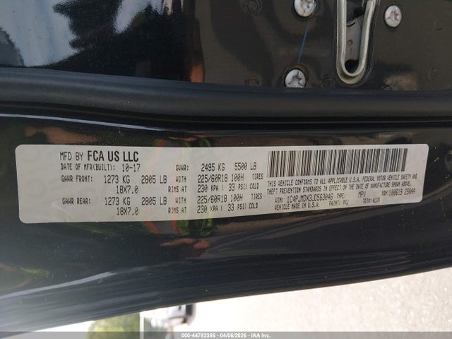 Продаж на аукціоні авто 2018 Jeep Cherokee Limited 4x4, vin: 1C4PJMDX3JD563046, номер лоту: 44782386