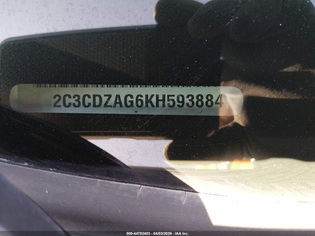 Продаж на аукціоні авто 2019 Dodge Challenger Sxt, vin: 2C3CDZAG6KH593884, номер лоту: 44782403