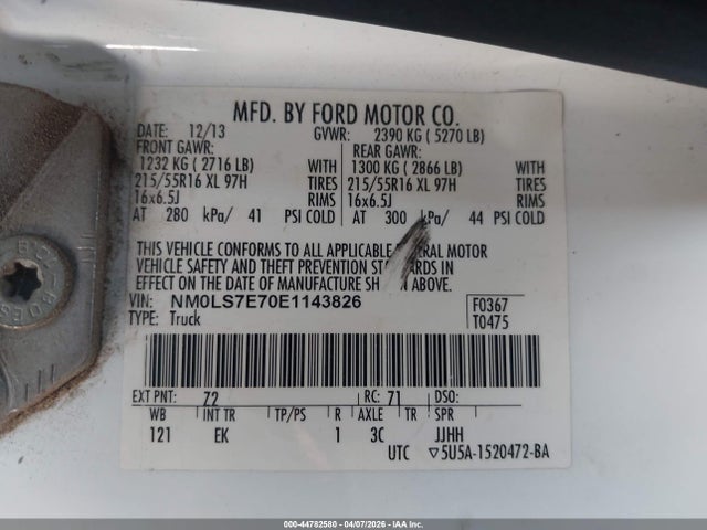 2014 FORD TRANSIT CONNECT NM0LS7E70E1143826 Photo 8