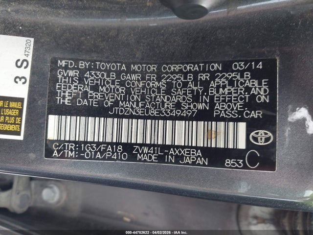 2014 TOYOTA PRIUS V JTDZN3EU8E3349497 Photo 8