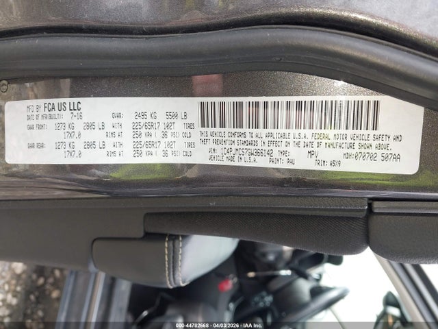 Jeep Cherokee Latitude 2016 1C4PJMCS7GW366142 Image 9