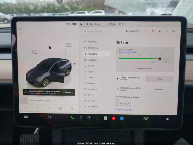7SAYGDEE7PF850913 Tesla Model Y