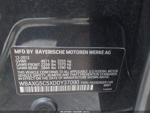 2013 BMW 528I WBAXG5C5XDDY37090 Photo 8