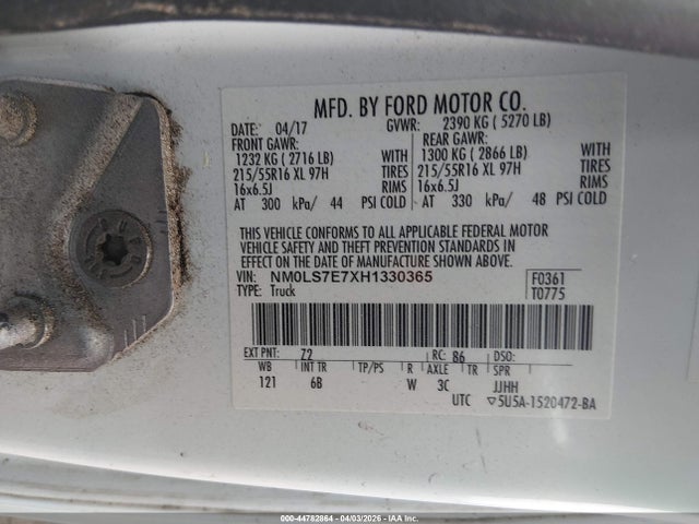 Ford Transit Connect Xl 2017 NM0LS7E7XH1330365 Image 9