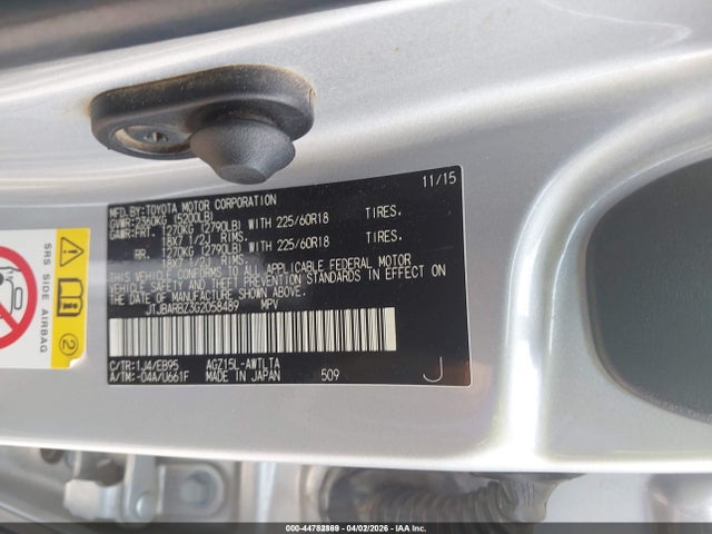 44782869 :رقم المزاد ، JTJBARBZ3G2058489 vin ، 2016 Lexus Nx 200t F Sport مزاد بيع