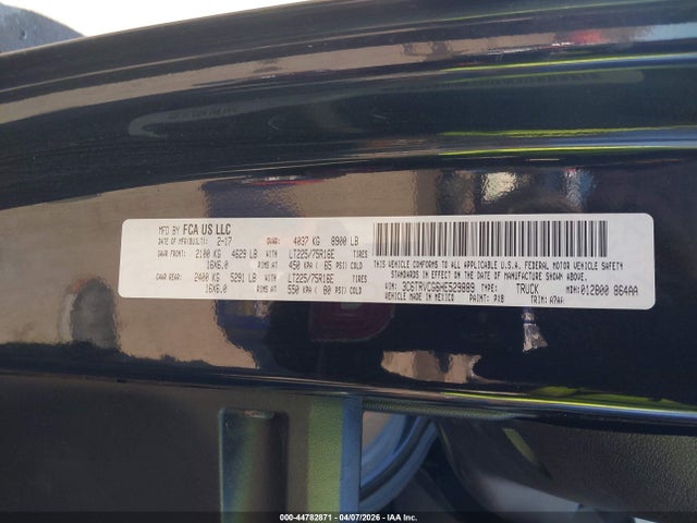 Продаж на аукціоні авто 2017 Ram Promaster 2500 High Roof 136 Wb, vin: 3C6TRVCG6HE529889, номер лоту: 44782871