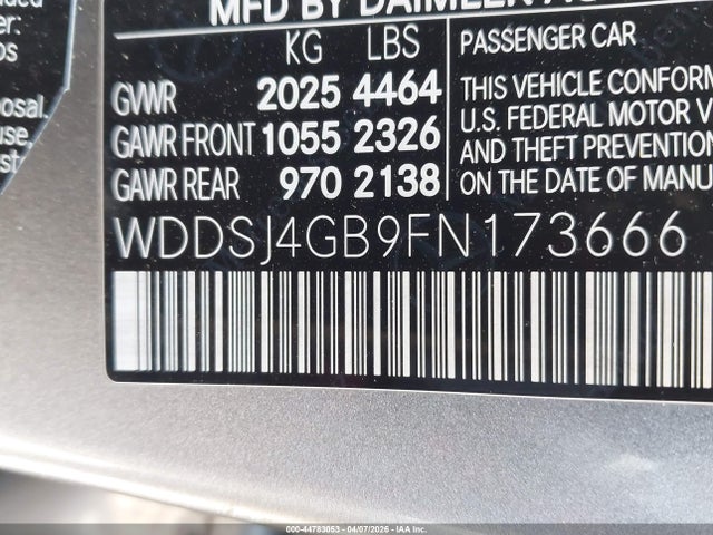 Продаж на аукціоні авто 2015 Mercedes-benz Cla 250 4matic, vin: WDDSJ4GB9FN173666, номер лоту: 44783053