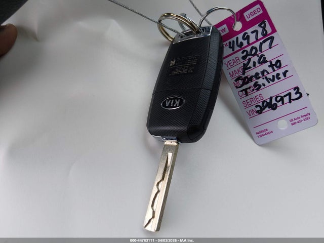 Aukcja sprzedaży 2017 Kia Sorento 2.4l Lx, vin: 5XYPG4A35HG296973, numer aukcji: 44783111