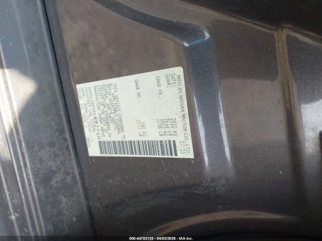 Aukcja sprzedaży 2015 Nissan Altima 2.5 Sl, vin: 1N4AL3AP3FN892710, numer aukcji: 44783125