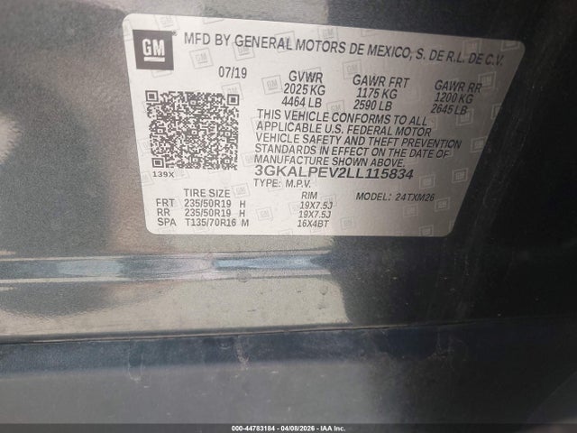 GMC Terrain Fwd Slt 2020 3GKALPEV2LL115834 Image 9