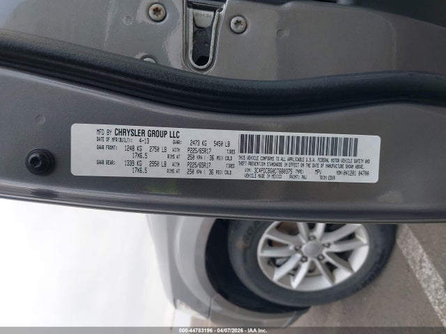 Aukcja sprzedaży 2013 Dodge Journey Sxt, vin: 3C4PDCBG0DT680375, numer aukcji: 44783196