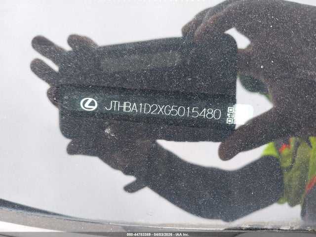 44783389 :رقم المزاد ، JTHBA1D2XG5015480 vin ، 2016 Lexus Is 200t مزاد بيع