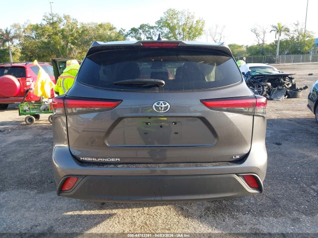 44783391 :رقم المزاد ، 5TDZZRAH7NS100185 vin ، 2022 Toyota Highlander Le مزاد بيع