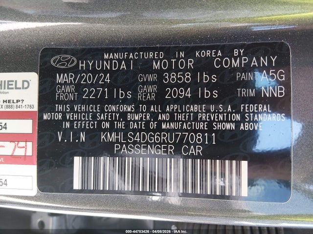 Hyundai ELANTRA SEL 2024 KMHLS4DG6RU770811 Image 9