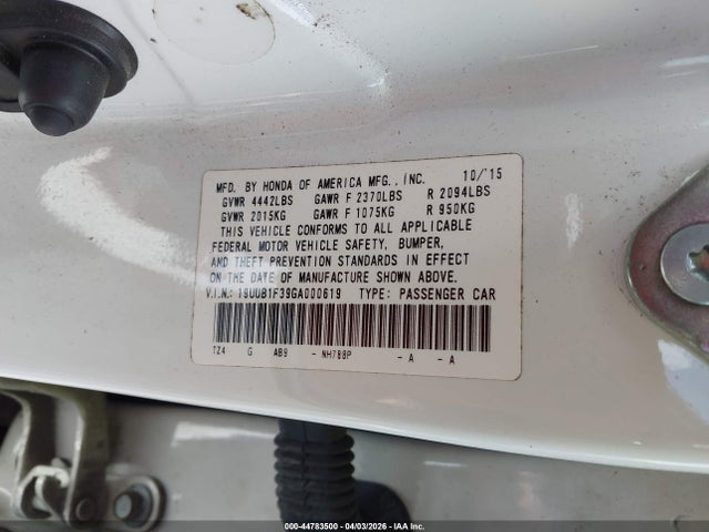 Продаж на аукціоні авто 2016 Acura Tlx, vin: 19UUB1F39GA000619, номер лоту: 44783500