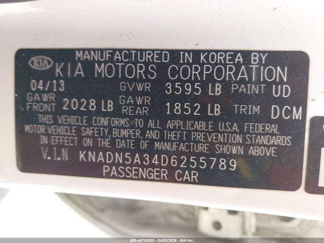 2013 KIA RIO KNADN5A34D6255789 Photo 8