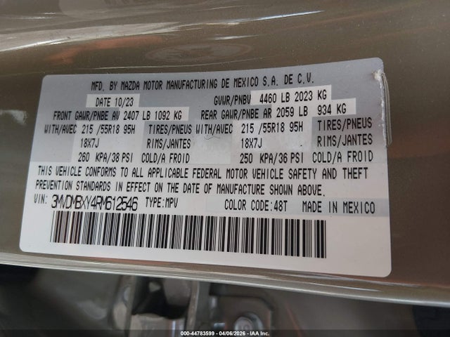 3MVDMBXY4RM612546 Mazda Cx-30 2.5 Carbon Turbo