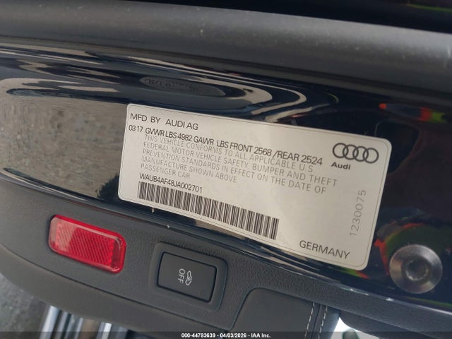 Продаж на аукціоні авто 2018 Audi S4 3.0t Premium Plus, vin: WAUB4AF48JA002701, номер лоту: 44783639