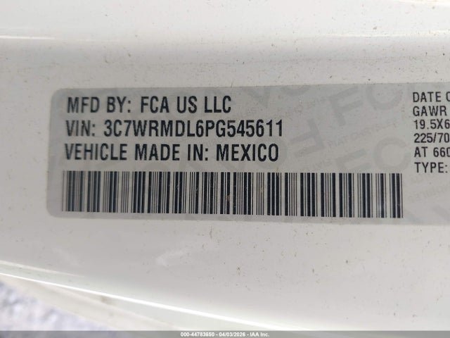 Aukcja sprzedaży 2023 Ram 5500 Chassis Tradesman/slt, vin: 3C7WRMDL6PG545611, numer aukcji: 44783650