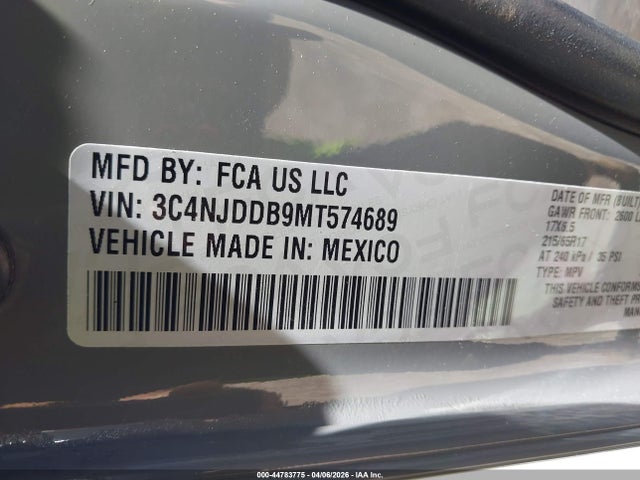 Jeep Compass Trailhawk 4x4 2021 3C4NJDDB9MT574689 Image 9