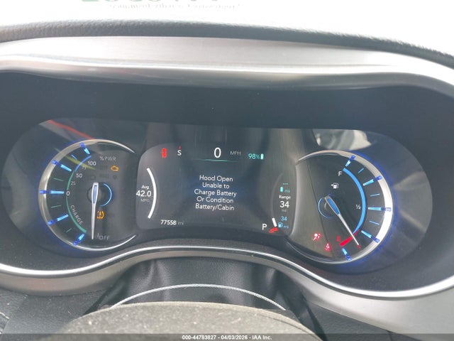 2022 Chrysler Pacifica Hybrid Limited მანქანა იყიდება აუქციონზე, vin: 2C4RC1S72NR173904, აუქციონის ნომერი: 44783827