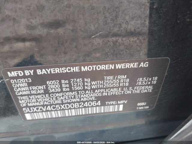 2013 BMW X5 5UXZV4C5XD0B24064 Photo 8
