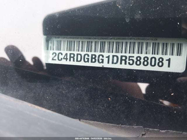 2013 Dodge Grand Caravan American Value Pkg მანქანა იყიდება აუქციონზე, vin: 2C4RDGBG1DR588081, აუქციონის ნომერი: 44783946