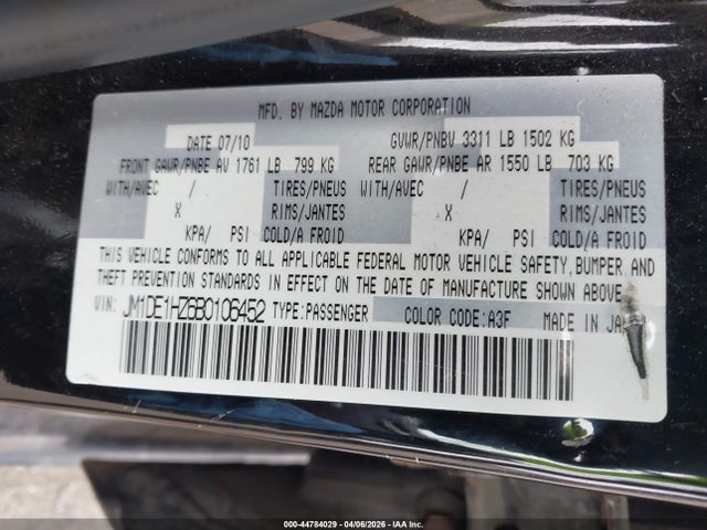 Продажа на аукционе авто 2011 Mazda Mazda2 Sport, vin: JM1DE1HZ6B0106452, номер лота: 44784029