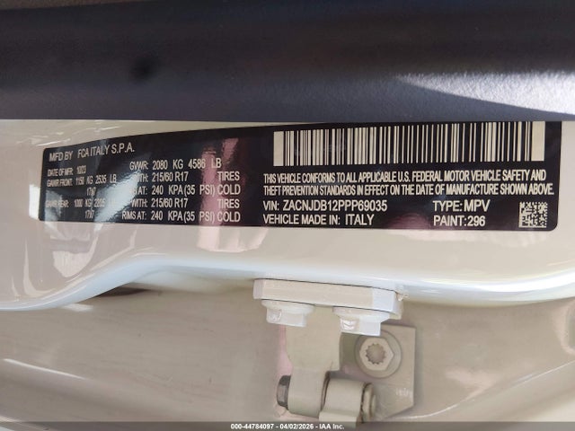 Jeep Renegade Latitude 4x4 2023 ZACNJDB12PPP69035 Image 9