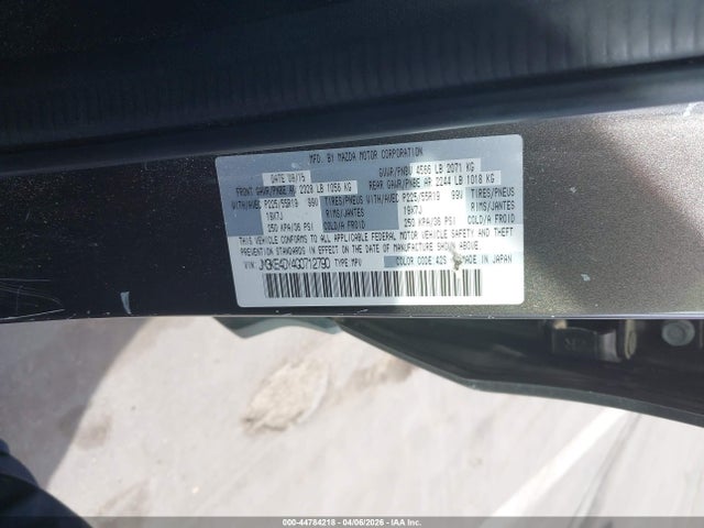 2016 Mazda Cx-5 Grand Touring მანქანა იყიდება აუქციონზე, vin: JM3KE4DY4G0712790, აუქციონის ნომერი: 44784218