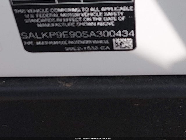 SALKP9E90SA300434 Land Rover Range Rover P530 Se