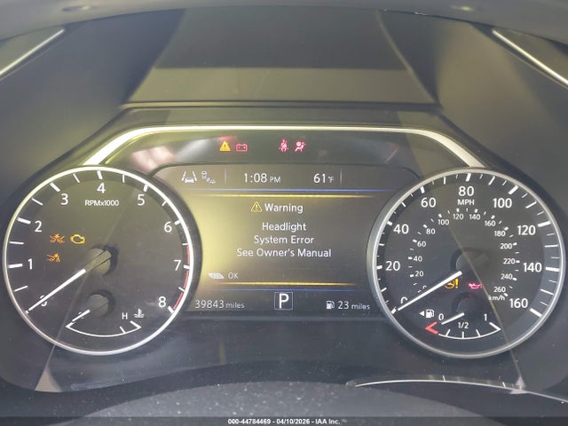 44784469 :رقم المزاد ، 5N1AZ2AS9MC123379 vin ، 2021 Nissan Murano S Intelligent Awd مزاد بيع