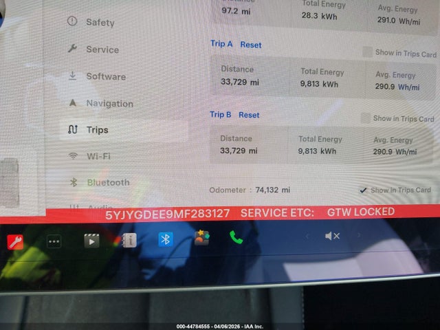 5YJYGDEE9MF283127 Tesla Model Y Long Range Dual Motor All-wheel Drive
