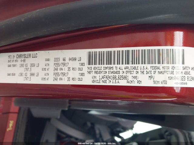 2008 JEEP WRANGLER 1J4FA24168L625061 Photo 8