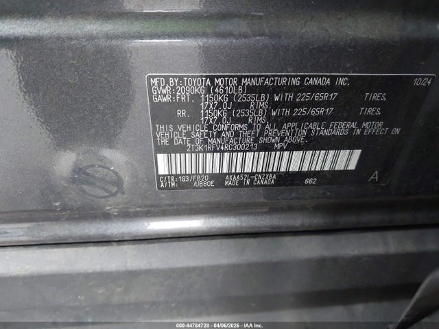 Toyota RAV4 LE 2024 2T3K1RFV4RC300213 Image 9