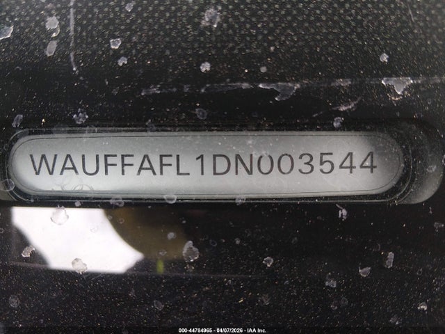 2013 Audi A4 2.0t Premium მანქანა იყიდება აუქციონზე, vin: WAUFFAFL1DN003544, აუქციონის ნომერი: 44784965