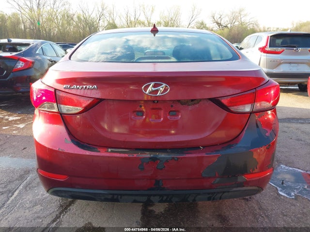 2016 Hyundai Elantra Value Edition მანქანა იყიდება აუქციონზე, vin: 5NPDH4AE8GH729968, აუქციონის ნომერი: 44784968