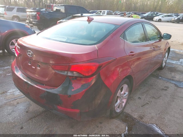 2016 Hyundai Elantra Value Edition მანქანა იყიდება აუქციონზე, vin: 5NPDH4AE8GH729968, აუქციონის ნომერი: 44784968