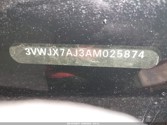 Aukcja sprzedaży 2010 Volkswagen Jetta S, vin: 3VWJX7AJ3AM025874, numer aukcji: 44784975