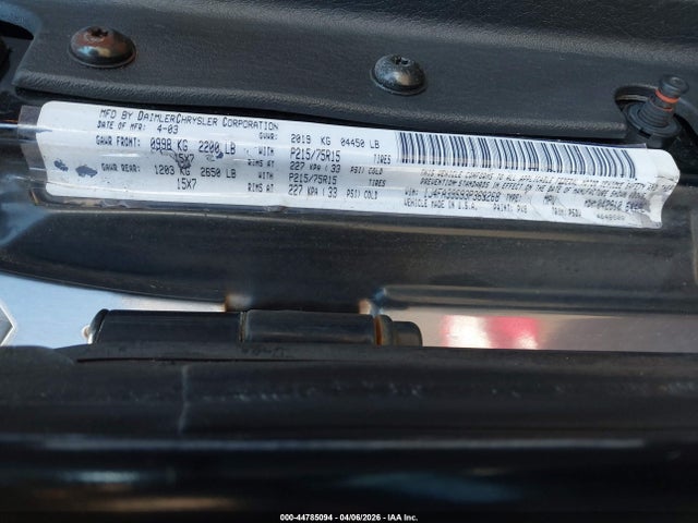 2003 JEEP WRANGLER 1J4FA39S93P363268 Photo 8