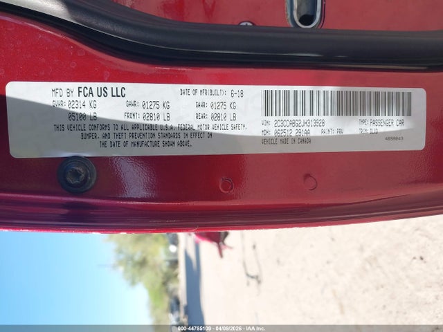 2C3CCABG2JH313928 Chrysler 300 300s