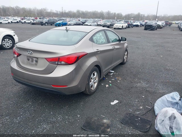 Продажа на аукционе авто 2014 Hyundai Elantra Se, vin: 5NPDH4AE9EH537553, номер лота: 44785127