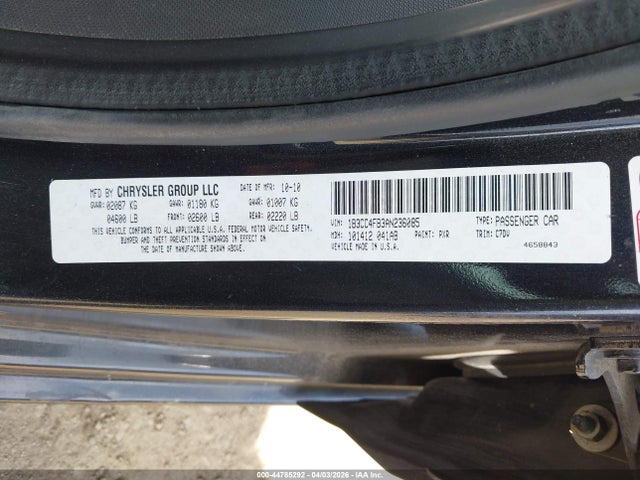 2010 DODGE AVENGER 1B3CC4FB3AN236085 Photo 8