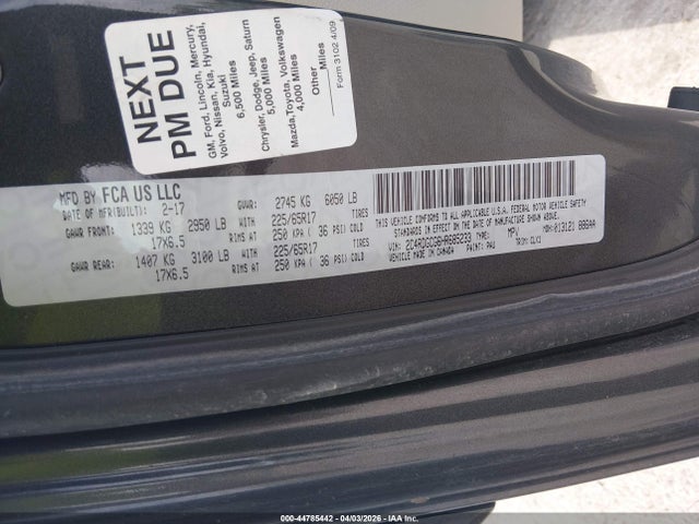 Продажа на аукционе авто 2017 Dodge Grand Caravan Sxt, vin: 2C4RDGCG6HR685233, номер лота: 44785442