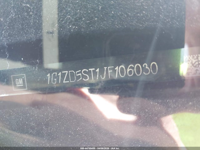 Aukcja sprzedaży 2018 Chevrolet Malibu Lt, vin: 1G1ZD5ST1JF106030, numer aukcji: 44785450