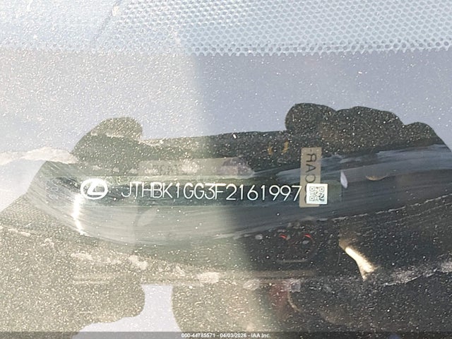 Aukcja sprzedaży 2015 Lexus Es 350, vin: JTHBK1GG3F2161997, numer aukcji: 44785571
