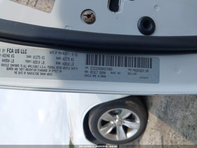 Aukcja sprzedaży 2016 Dodge Challenger Sxt, vin: 2C3CDZAG9GH274969, numer aukcji: 44785612
