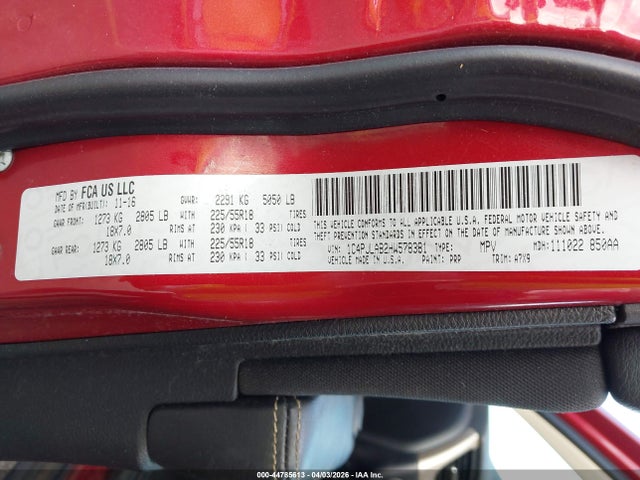 44785613 :رقم المزاد ، 1C4PJLAB2HW578381 vin ، 2017 Jeep Cherokee Altitude Fwd مزاد بيع